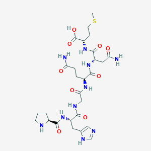 molecular formula C27H42N10O9S B14255116 L-Prolyl-L-histidylglycyl-L-glutaminyl-L-asparaginyl-L-methionine CAS No. 405140-76-3