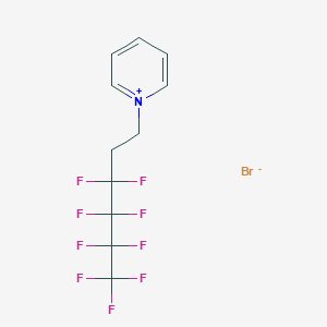 molecular formula C11H9BrF9N B14255127 1-(3,3,4,4,5,5,6,6,6-Nonafluorohexyl)pyridin-1-ium bromide CAS No. 183849-01-6