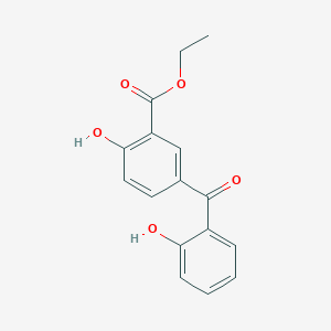 Benzoic acid, 2-hydroxy-5-(2-hydroxybenzoyl)-, ethyl ester