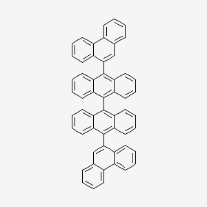 molecular formula C56H34 B14255137 10,10'-Di(phenanthren-9-yl)-9,9'-bianthracene CAS No. 333417-85-9