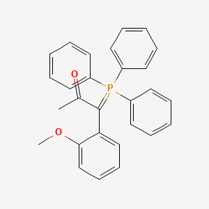 molecular formula C28H25O2P B14255158 1-(2-Methoxyphenyl)-1-(triphenyl-lambda~5~-phosphanylidene)propan-2-one CAS No. 405150-73-4