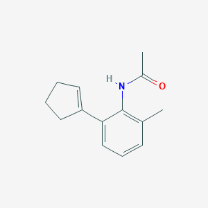 molecular formula C14H17NO B14255241 N-[2-(Cyclopent-1-en-1-yl)-6-methylphenyl]acetamide CAS No. 235779-10-9