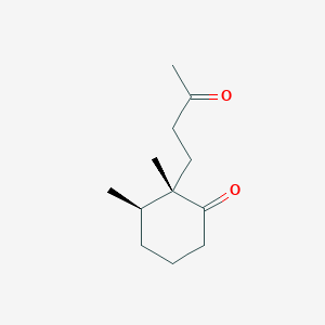 Cyclohexanone, 2,3-dimethyl-2-(3-oxobutyl)-, (2S,3R)-