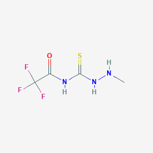 molecular formula C4H6F3N3OS B1425531 1-甲基-4-三氟乙酰硫代氨基脲 CAS No. 110932-26-8