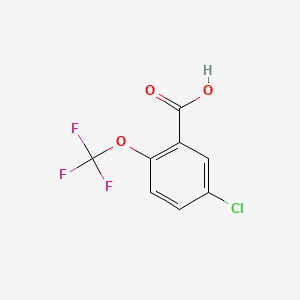 molecular formula C8H4ClF3O3 B1425537 5-氯-2-(三氟甲氧基)苯甲酸 CAS No. 959749-82-7