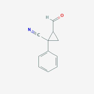 Cyclopropanecarbonitrile, 2-formyl-1-phenyl-