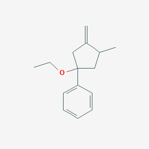 (1-Ethoxy-3-methyl-4-methylidenecyclopentyl)benzene