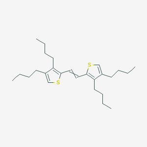 molecular formula C26H40S2 B14255433 2,2'-(Ethene-1,2-diyl)bis(3,4-dibutylthiophene) CAS No. 188565-07-3