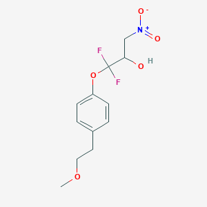 1,1-Difluoro-1-[4-(2-methoxyethyl)phenoxy]-3-nitropropan-2-ol