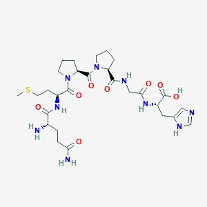 L-Glutaminyl-L-methionyl-L-prolyl-L-prolylglycyl-L-histidine