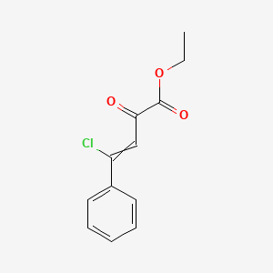 molecular formula C12H11ClO3 B14255485 Ethyl 4-chloro-2-oxo-4-phenylbut-3-enoate CAS No. 491850-63-6