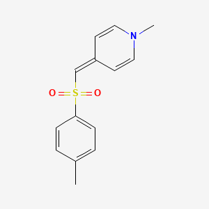 molecular formula C14H15NO2S B14255513 1-Methyl-4-[(4-methylbenzene-1-sulfonyl)methylidene]-1,4-dihydropyridine CAS No. 188903-71-1