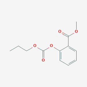 molecular formula C12H14O5 B14255515 Methyl 2-[(propoxycarbonyl)oxy]benzoate CAS No. 491828-10-5