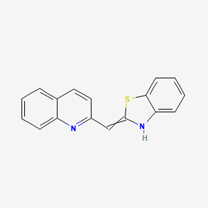 2-[(1,3-Benzothiazol-2(3H)-ylidene)methyl]quinoline