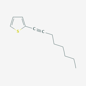 molecular formula C12H16S B14255573 Thiophene, 2-(1-octynyl)- CAS No. 391669-53-7