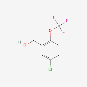 molecular formula C8H6ClF3O2 B1425558 5-Chloro-2-(trifluoromethoxy)benzyl alcohol CAS No. 874821-52-0