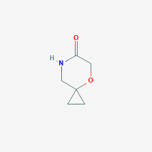molecular formula C6H9NO2 B1425559 4-氧杂-7-氮杂螺[2.5]辛烷-6-酮 CAS No. 1253790-21-4