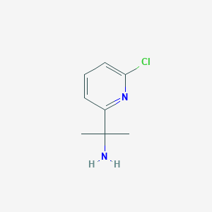 molecular formula C8H11ClN2 B1425565 2-(6-Chloropyridin-2-YL)propan-2-amine CAS No. 170438-29-6