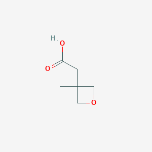 molecular formula C6H10O3 B1425570 2-(3-甲基氧杂环丁-3-基)乙酸 CAS No. 933727-35-6