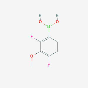 molecular formula C7H7BF2O3 B1425577 (2,4-二氟-3-甲氧基苯基)硼酸 CAS No. 406482-18-6