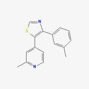 4-(3-Methylphenyl)-5-(2-methyl-4-pyridyl)-1,3-thiazole