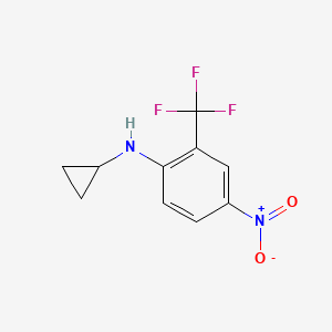 B1425581 N-cyclopropyl-4-nitro-2-(trifluoromethyl)aniline CAS No. 1179935-12-6