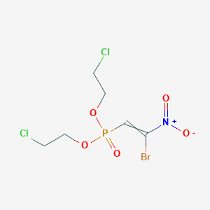 Phosphonic acid, (2-bromo-2-nitroethenyl)-, bis(2-chloroethyl) ester