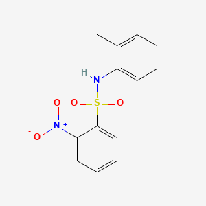 molecular formula C14H14N2O4S B14255877 N-(2,6-dimethylphenyl)-2-nitrobenzenesulfonamide 