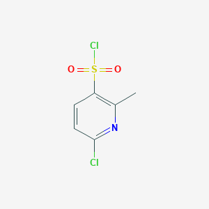 molecular formula C6H5Cl2NO2S B1425597 6-Chloro-2-methylpyridine-3-sulfonyl chloride CAS No. 889944-74-5