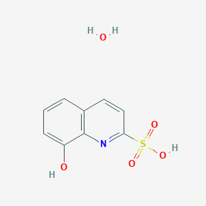 molecular formula C9H9NO5S B1425600 8-Hydroxy-2-quinolinesulfonic acid monohydrate CAS No. 20946-17-2