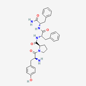 B14256048 L-Tyrosyl-D-prolyl-L-phenylalanyl-L-phenylalaninamide CAS No. 220934-26-9