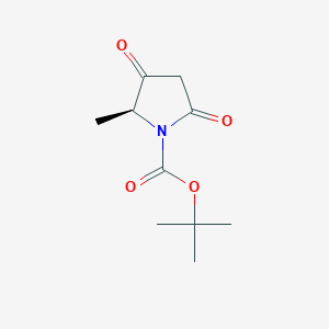 molecular formula C10H15NO4 B1425617 (S)-tert-Butyl 2-methyl-3,5-dioxopyrrolidine-1-carboxylate CAS No. 890709-66-7