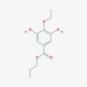 Benzoic acid, 4-ethoxy-3,5-dihydroxy-, propyl ester