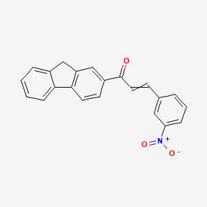 1-(9H-Fluoren-2-YL)-3-(3-nitrophenyl)prop-2-EN-1-one