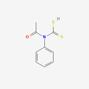 Carbamodithioic acid, acetylphenyl-