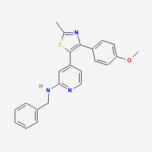 N-benzyl-4-[4-(4-methoxyphenyl)-2-methyl-1,3-thiazol-5-yl]pyridin-2-amine