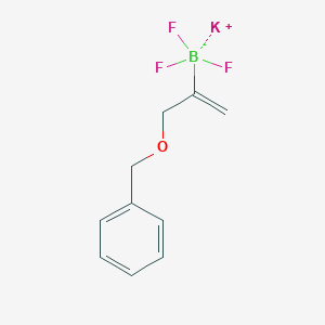molecular formula C10H11BF3KO B1425627 钾(3-(苄氧基)丙-1-烯-2-基)三氟硼酸盐 CAS No. 1376707-99-1