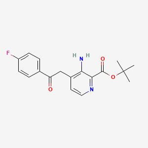 2-(2-Boc-amino-4-pyridyl)-1-(4-fluorophenyl)ethanone