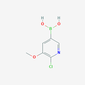 molecular formula C6H7BClNO3 B1425628 (6-Chloro-5-methoxypyridin-3-yl)boronic acid CAS No. 1548827-73-1