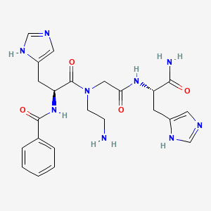 N-Benzoyl-L-histidyl-N-(2-aminoethyl)glycyl-L-histidinamide