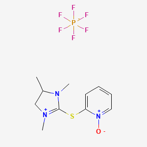 molecular formula C11H16F6N3OPS B1425635 HPTDP [S-(1-氧代-2-吡啶基)-硫代-1,3-二甲基丙烯脲六氟磷酸盐] CAS No. 366821-62-7