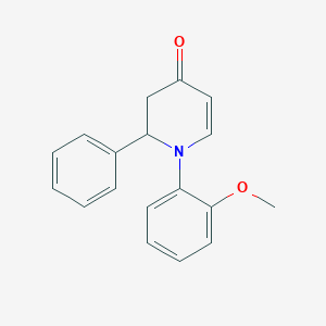 4(1H)-Pyridinone, 2,3-dihydro-1-(2-methoxyphenyl)-2-phenyl-