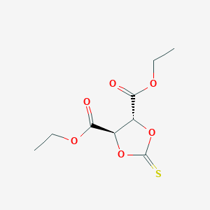 1,3-Dioxolane-4,5-dicarboxylic acid, 2-thioxo-, diethyl ester, (4R,5R)-