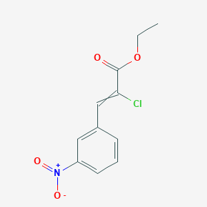 Ethyl 2-chloro-3-(3-nitrophenyl)prop-2-enoate