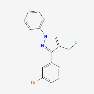 3-(3-Bromophenyl)-4-(chloromethyl)-1-phenylpyrazole