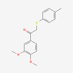 1-(3,4-Dimethoxyphenyl)-2-[(4-methylphenyl)sulfanyl]ethan-1-one