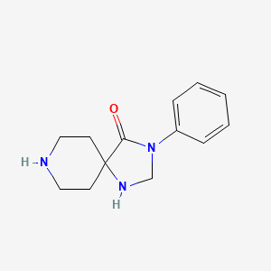 molecular formula C13H17N3O B1425645 3-Phenyl-1,3,8-triazaspiro[4.5]decan-4-one CAS No. 1272758-31-2