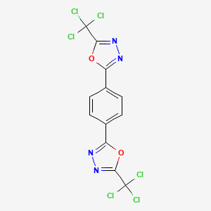 2,2'-(1,4-Phenylene)bis[5-(trichloromethyl)-1,3,4-oxadiazole]