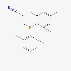 3-[Bis(2,4,6-trimethylphenyl)phosphanyl]propanenitrile