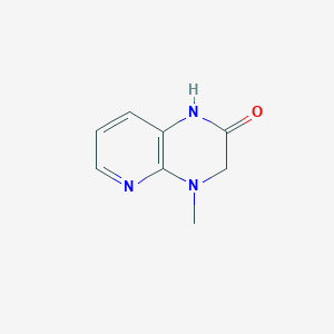 molecular formula C8H9N3O B1425659 4-methyl-1H,2H,3H,4H-pyrido[2,3-b]pyrazin-2-one CAS No. 1314974-86-1